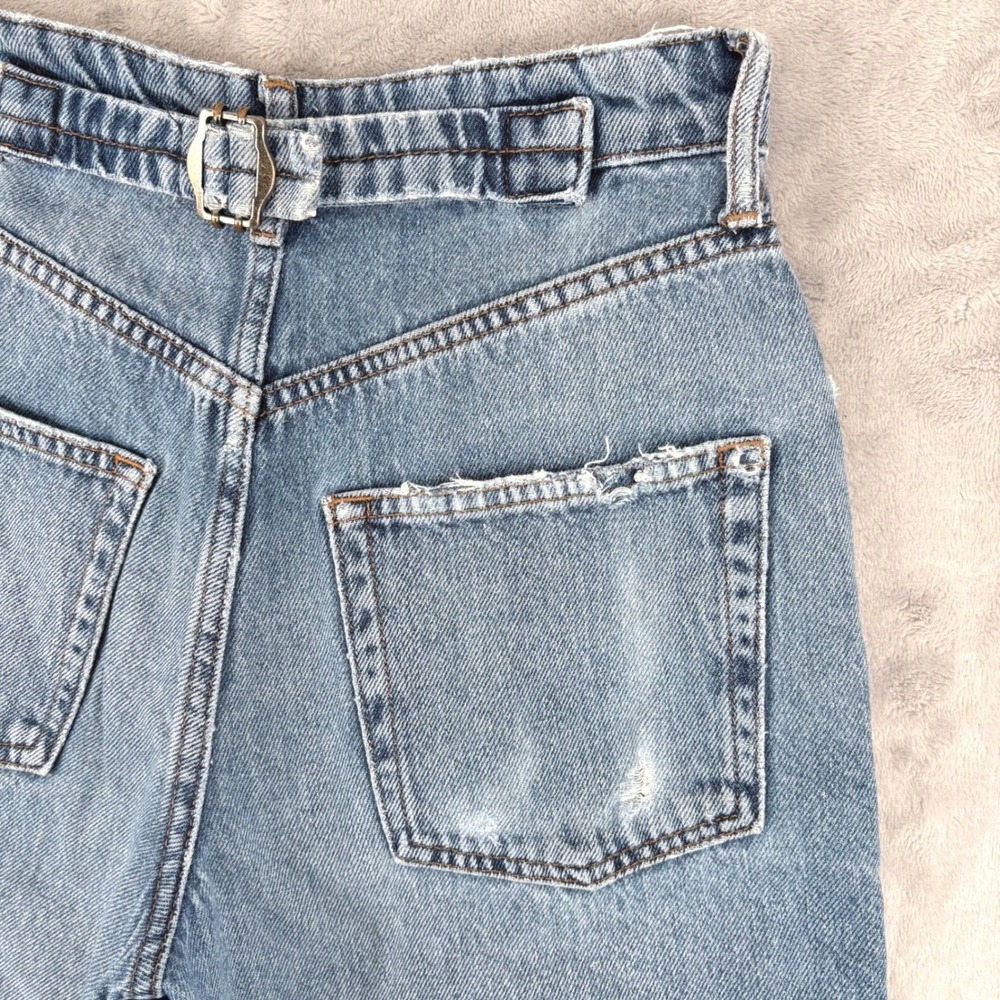 BDG Jeans Women 25 Fit 25x30.5 Logan Barrel Leg Cinch Back High Rise Distressed - Picture 14 of 16